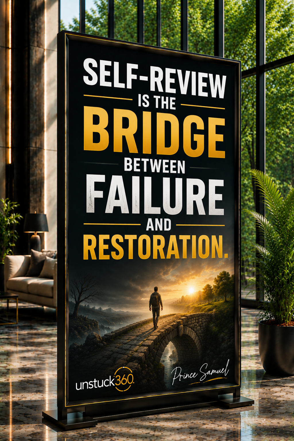 "Self-review is the bridge between failure and restoration."
Failure does not have to define you....