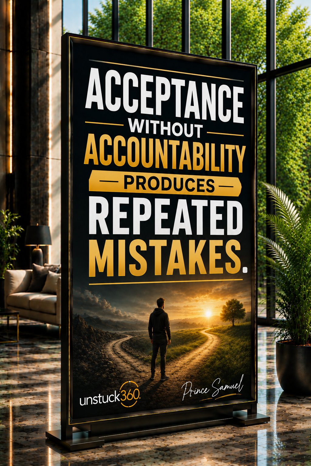 "Acceptance without accountability produces repeated mistakes."
Acceptance is important but it was...