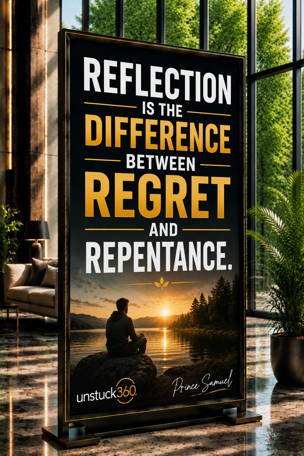 "Reflection is the difference between regret and repentance."
Regret stops at the feeling while rep...