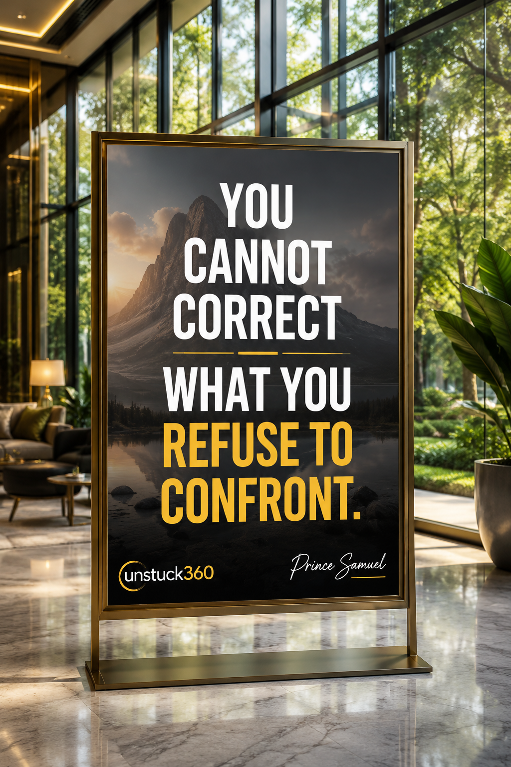"You cannot correct what you refuse to confront."
Every issue you refuse to confront does not disap...