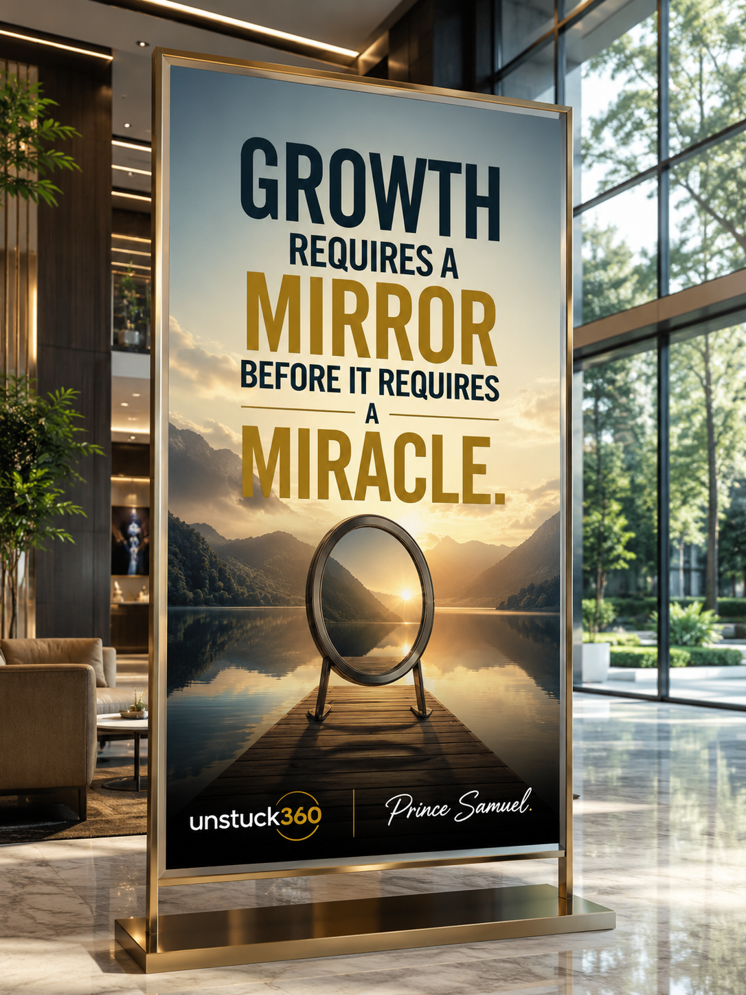 "Growth requires a mirror before it requires a miracle."
A miracle without a mirror produces tempor...