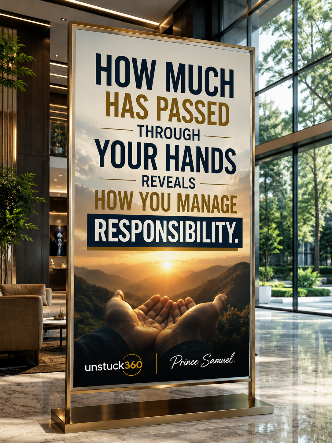 "How much has passed through your hands reveals how you manage responsibility."
Many people are ask...