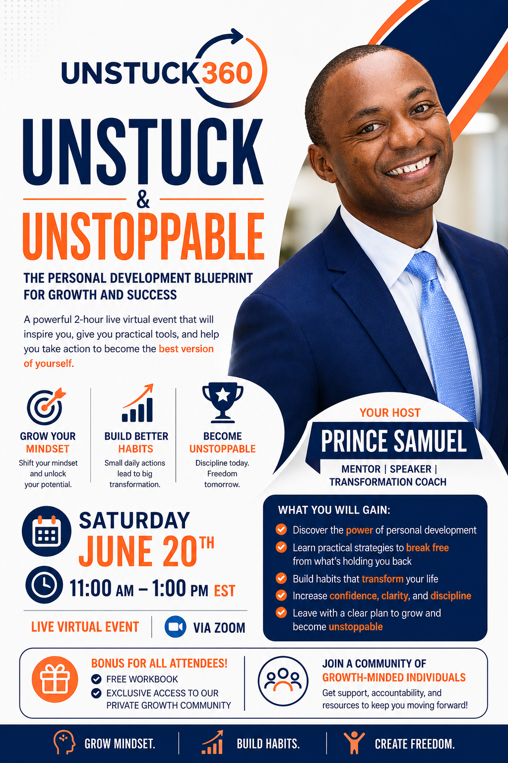 Feeling stuck?
Join me for a FREE virtual event:
๐ฅ Unstuck & Unstoppable
Learn how to build conf...