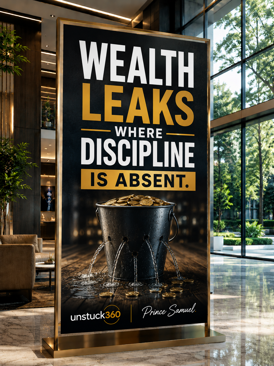"Wealth leaks where discipline is absent."
The leak is rarely dramatic.
It is quiet and consisten...