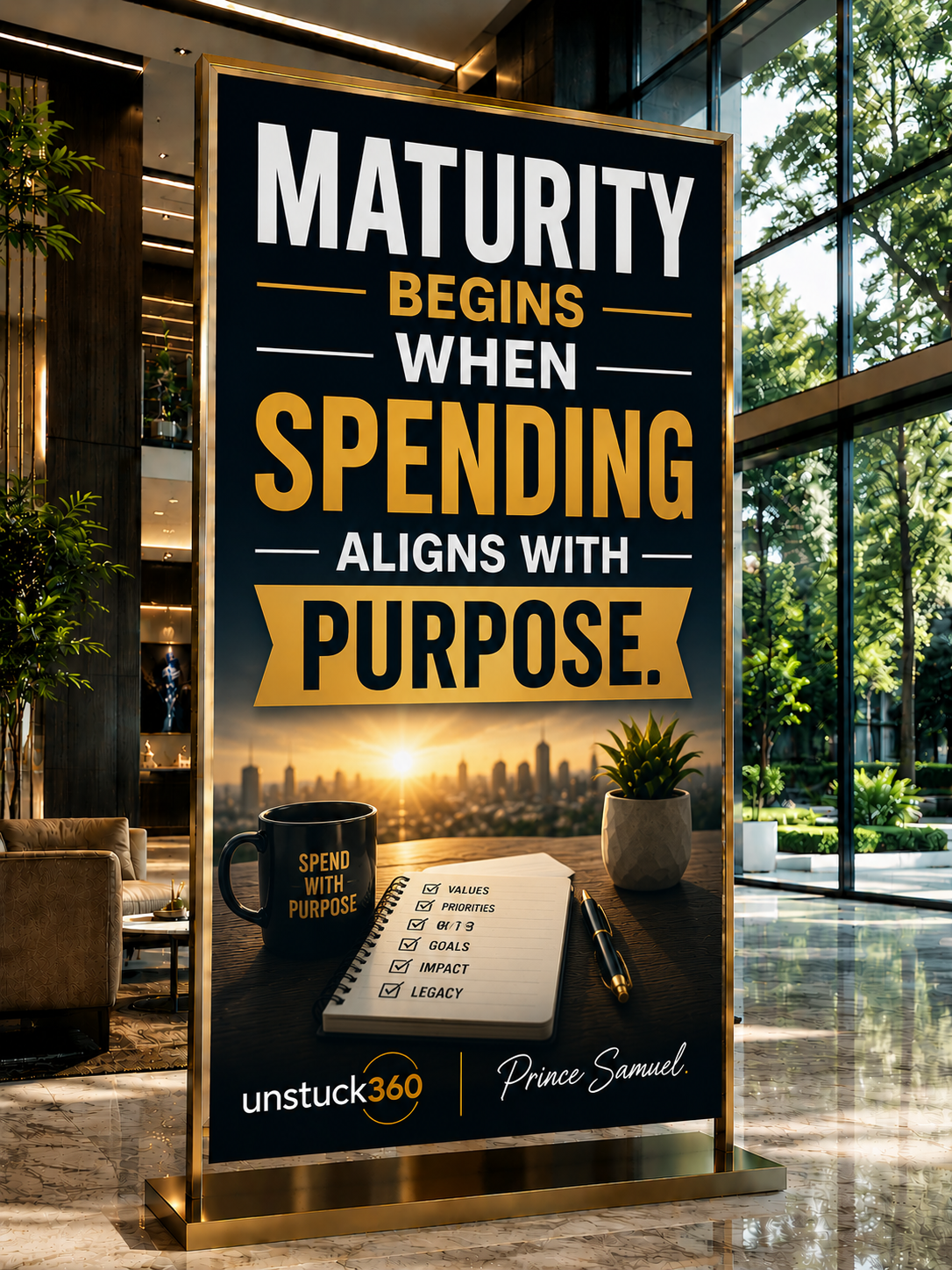 "Maturity begins when spending aligns with purpose."
Real financial maturity shows up when your spe...