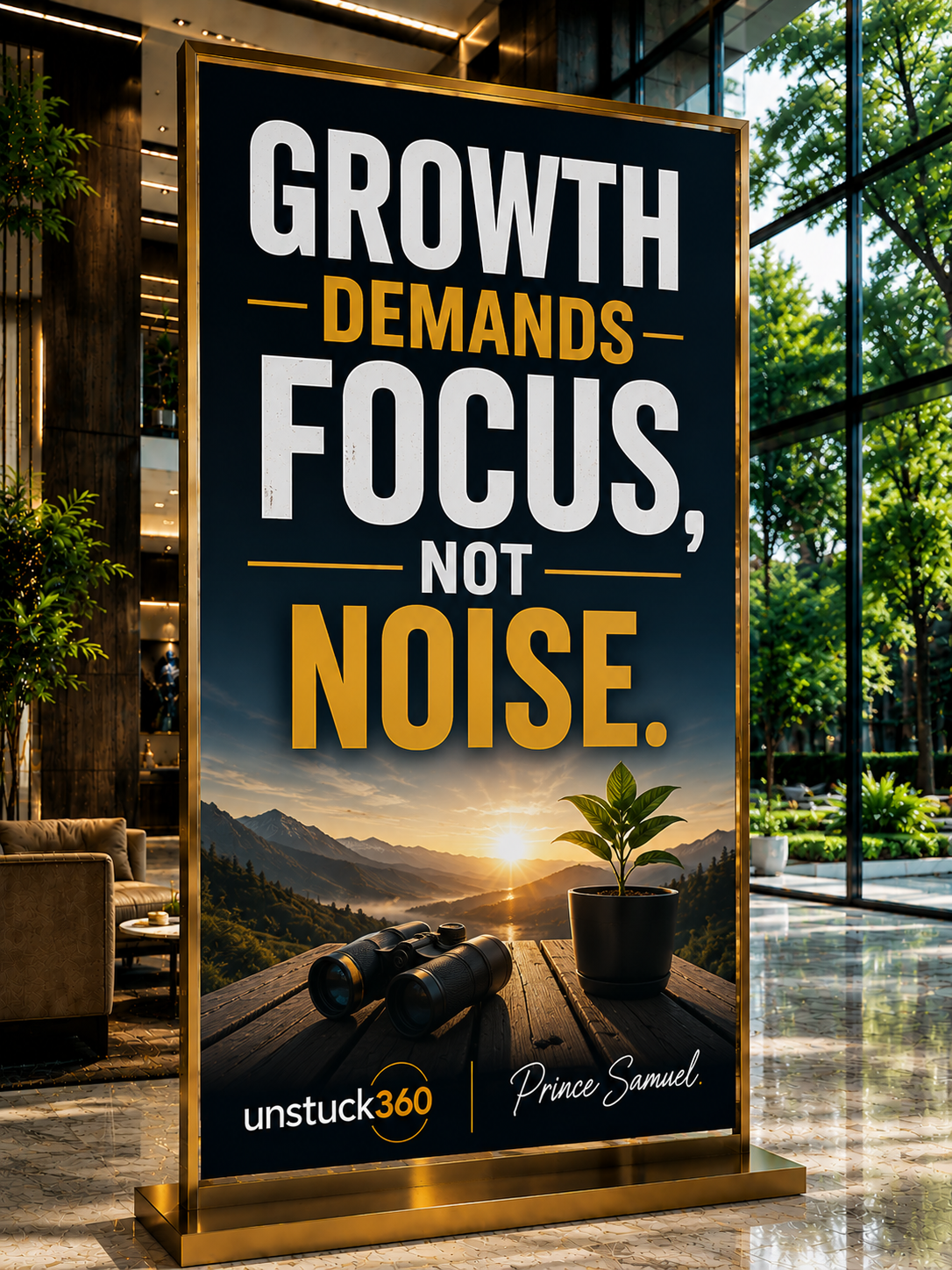 "Growth demands focus, not noise."
Noise feels productive.
It fills your day, your mind, and your...