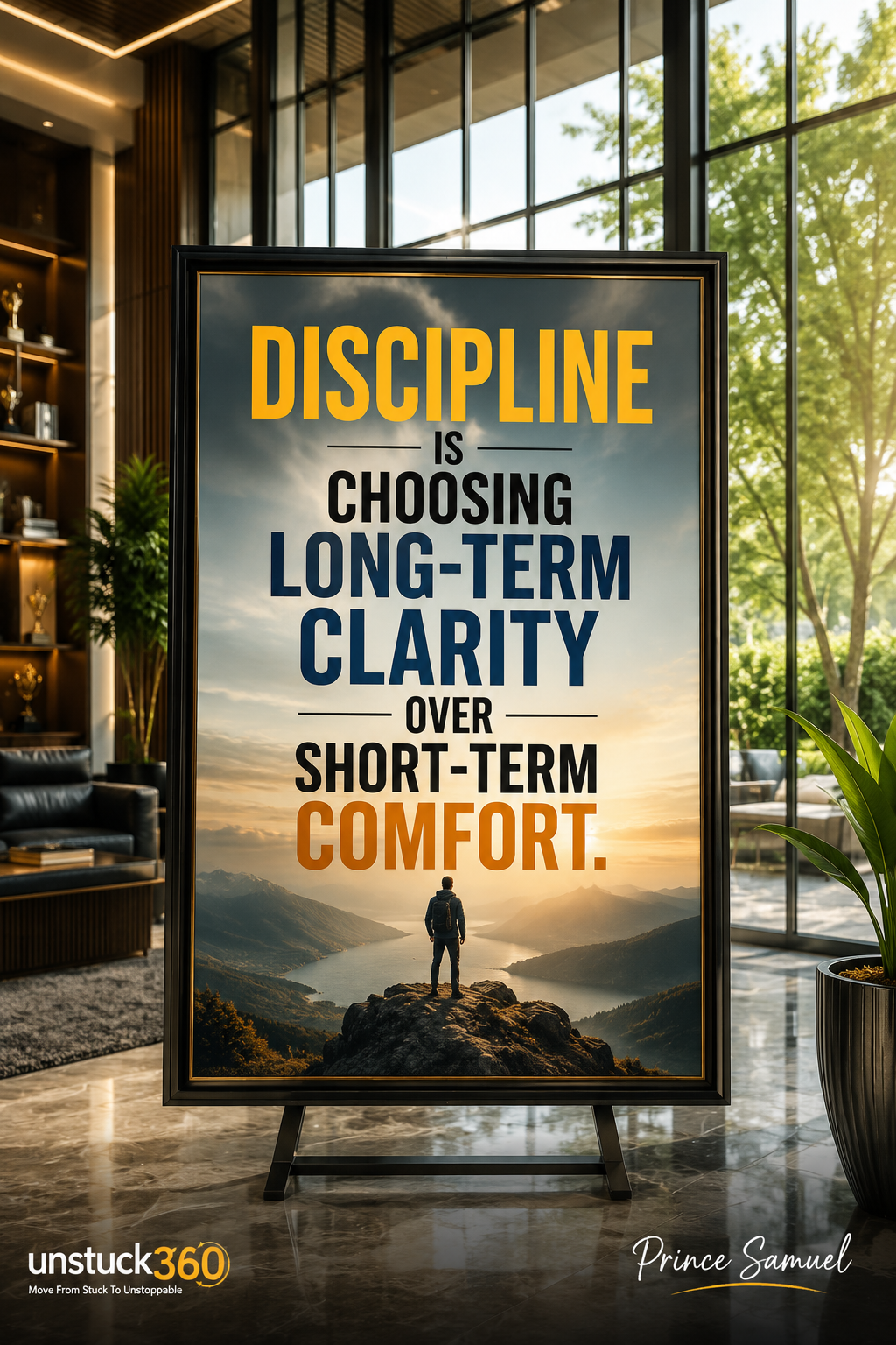 "Discipline is choosing long-term clarity over short-term comfort."
Every time you choose comfort o...