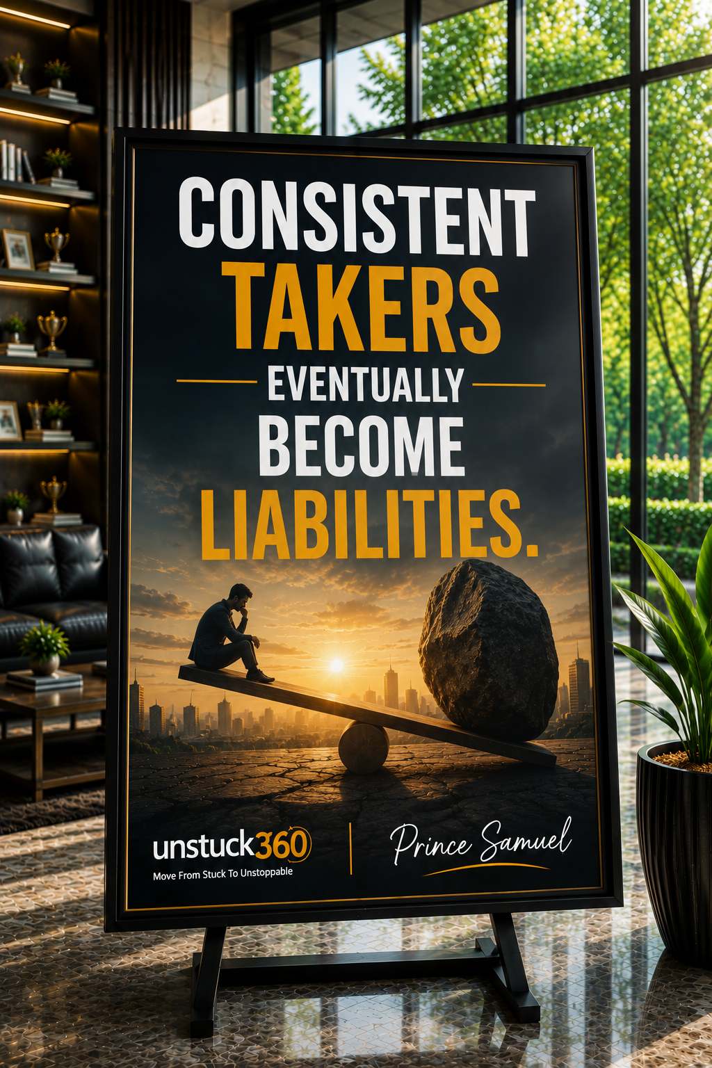 "Consistent takers eventually become liabilities."
Giving is a beautiful thing but giving consisten...