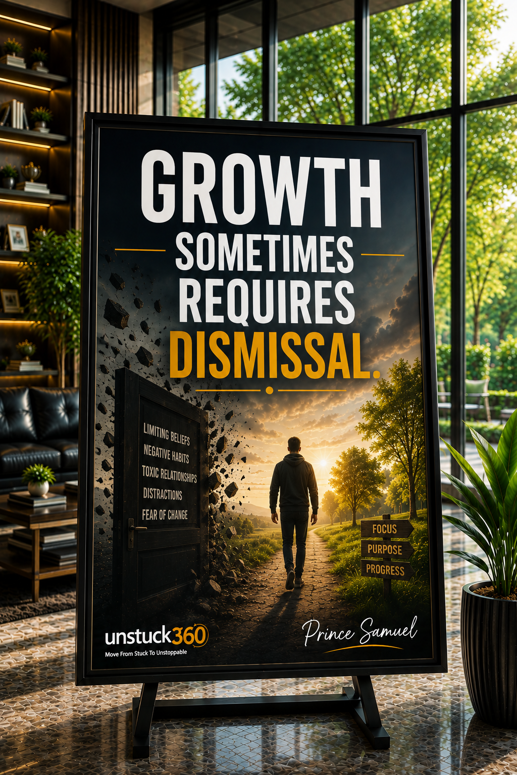 "Growth sometimes requires dismissal."
Many people want to grow without letting go of anything.
B...