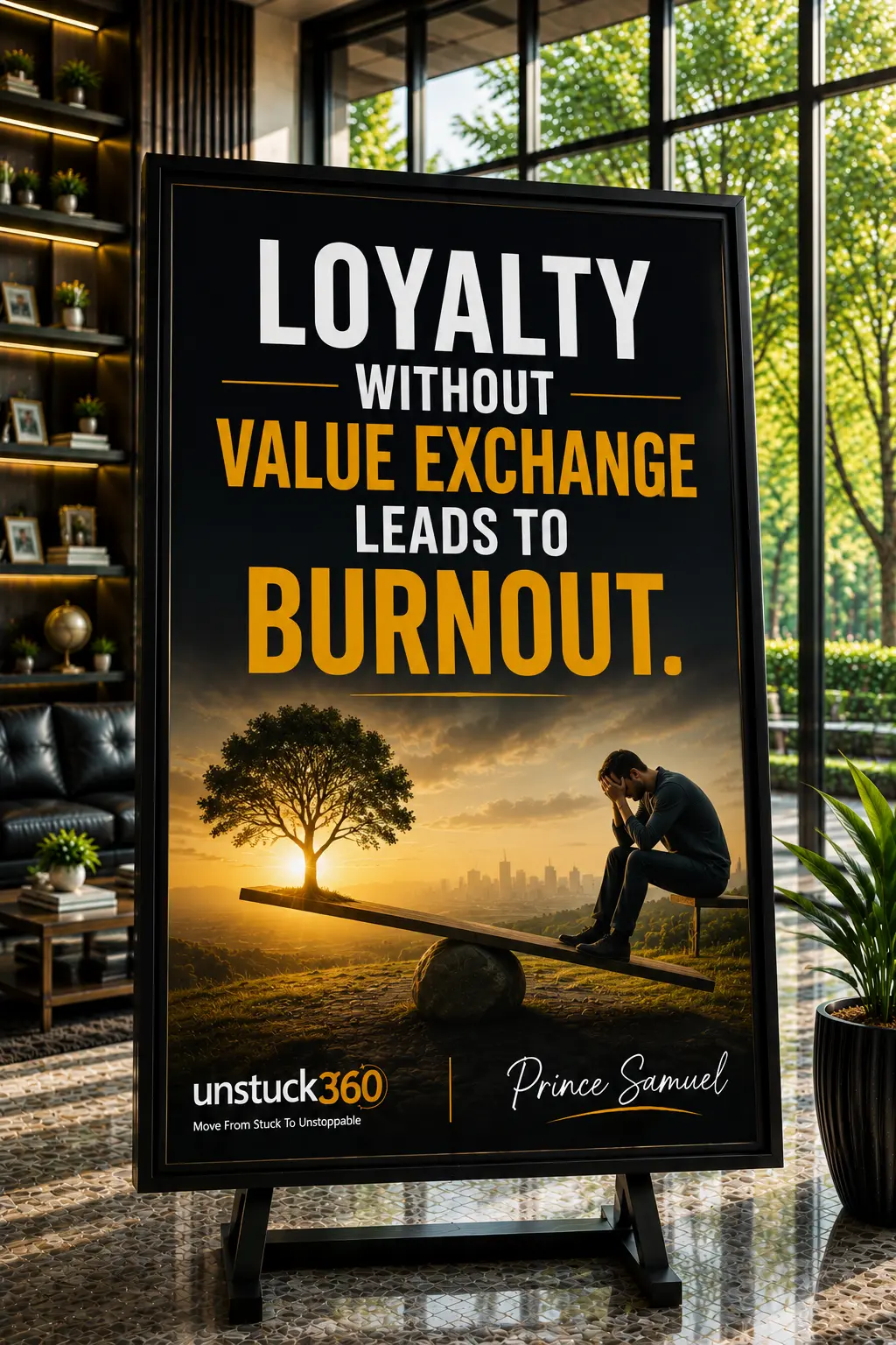 "Loyalty without value exchange leads to burnout."
Loyalty was never designed to be given endlessly...