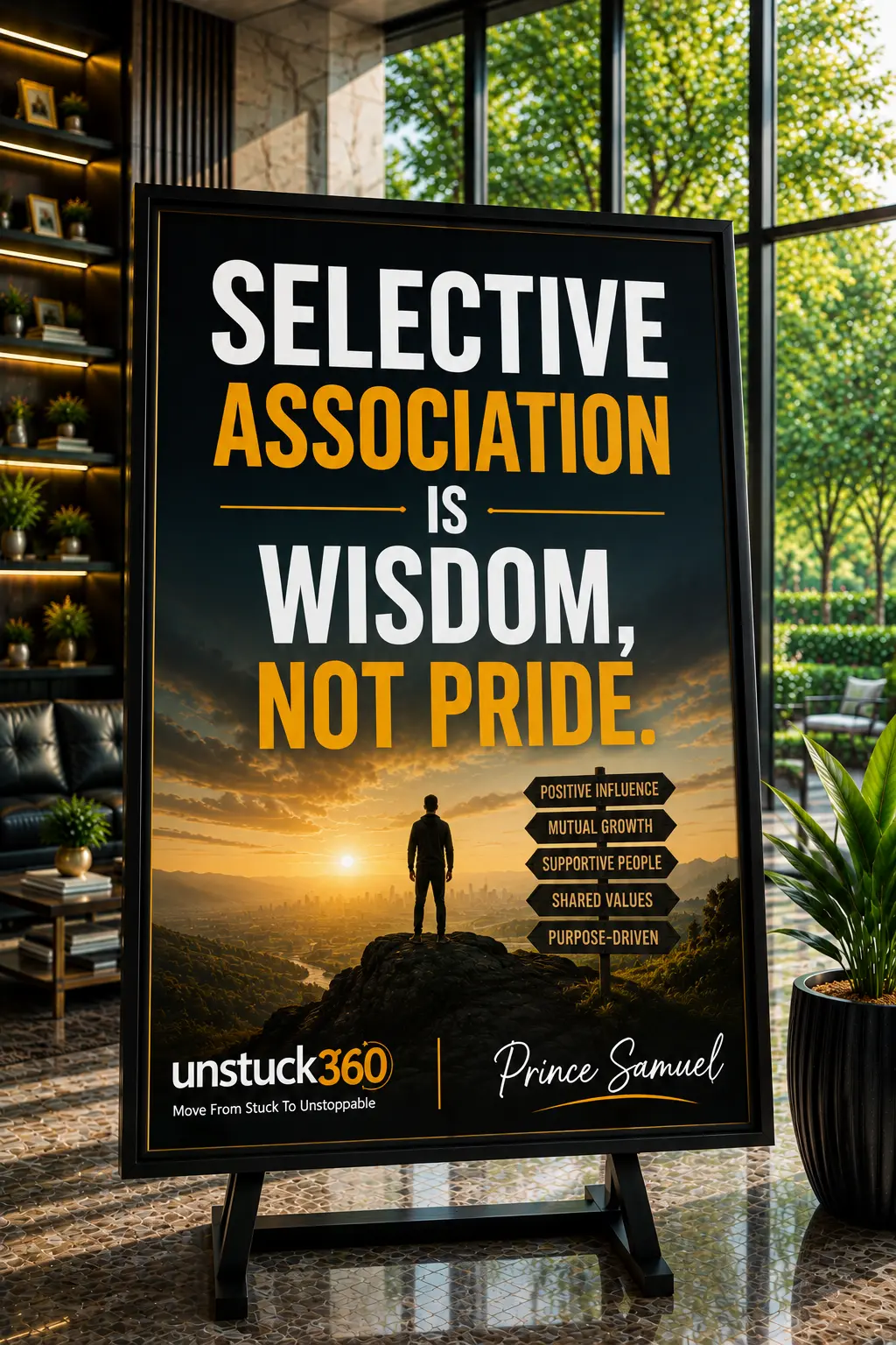 "Selective association is wisdom, not pride."
The people you associate with most consistently have...