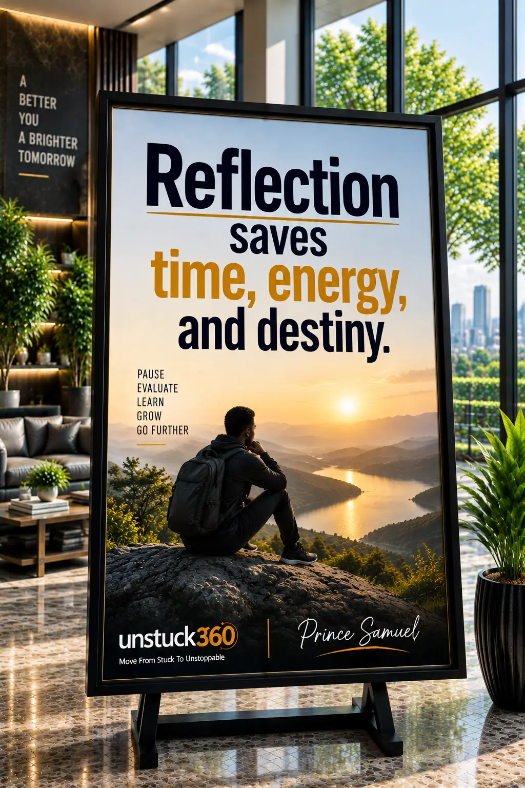 "Reflection saves time, energy, and destiny."
Reflection redirects your energy before it gets spent...