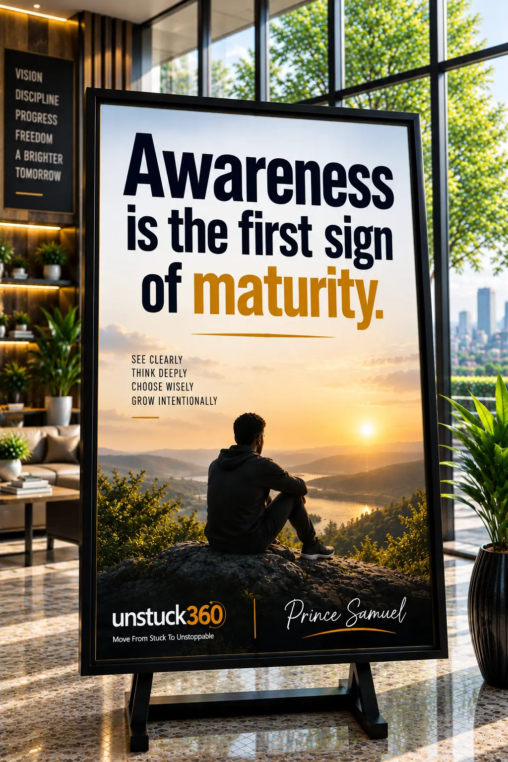 "Awareness is the first sign of maturity."
You can be decades old and still lack the awareness genu...
