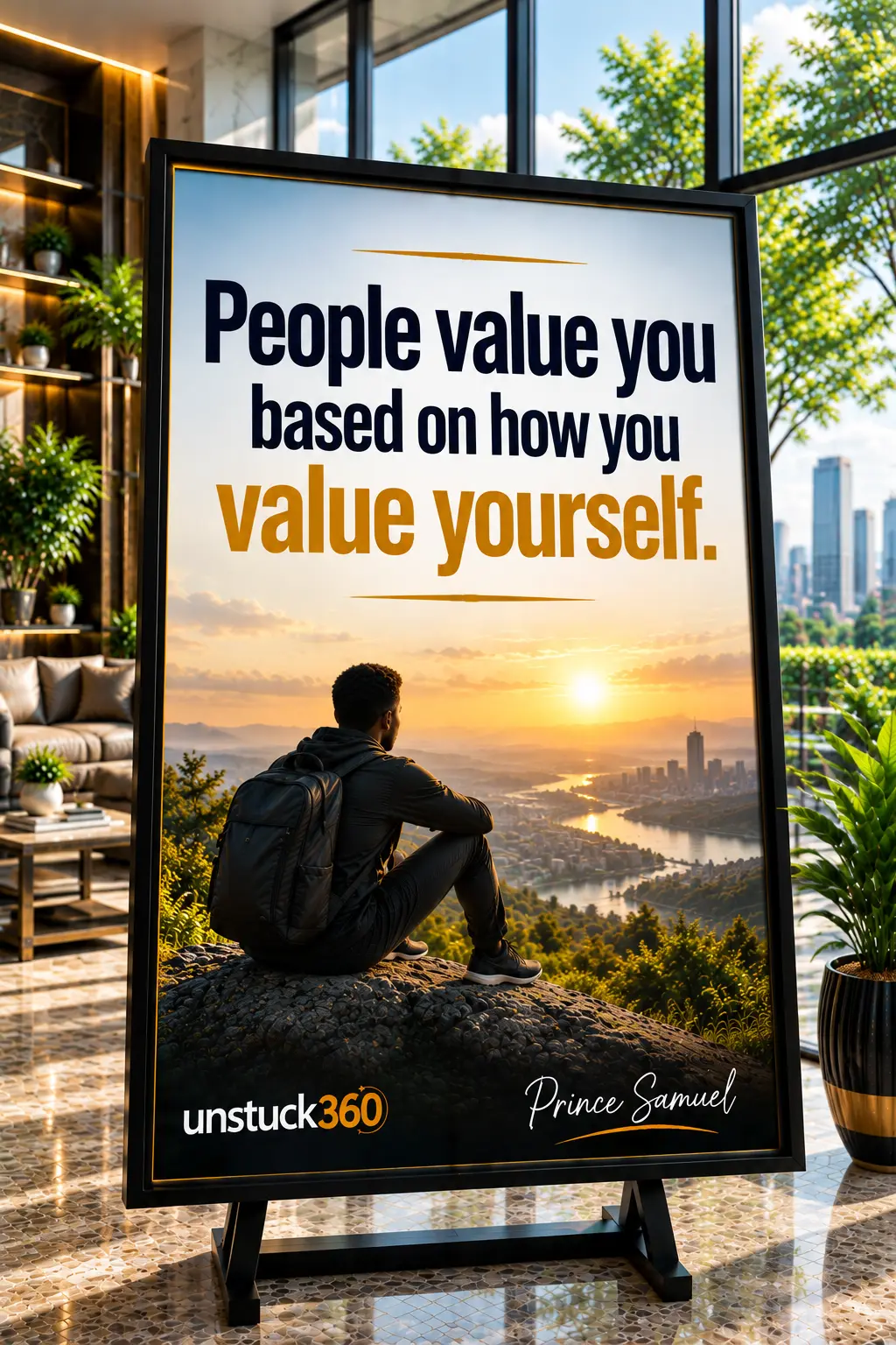 "People value you based on how you value yourself."
You cannot expect others to value what you cons...