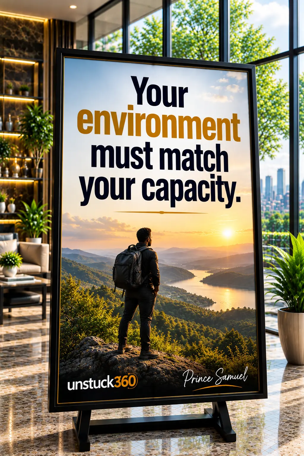"Your environment must match your capacity."
When you have grown beyond where you are but remain in...