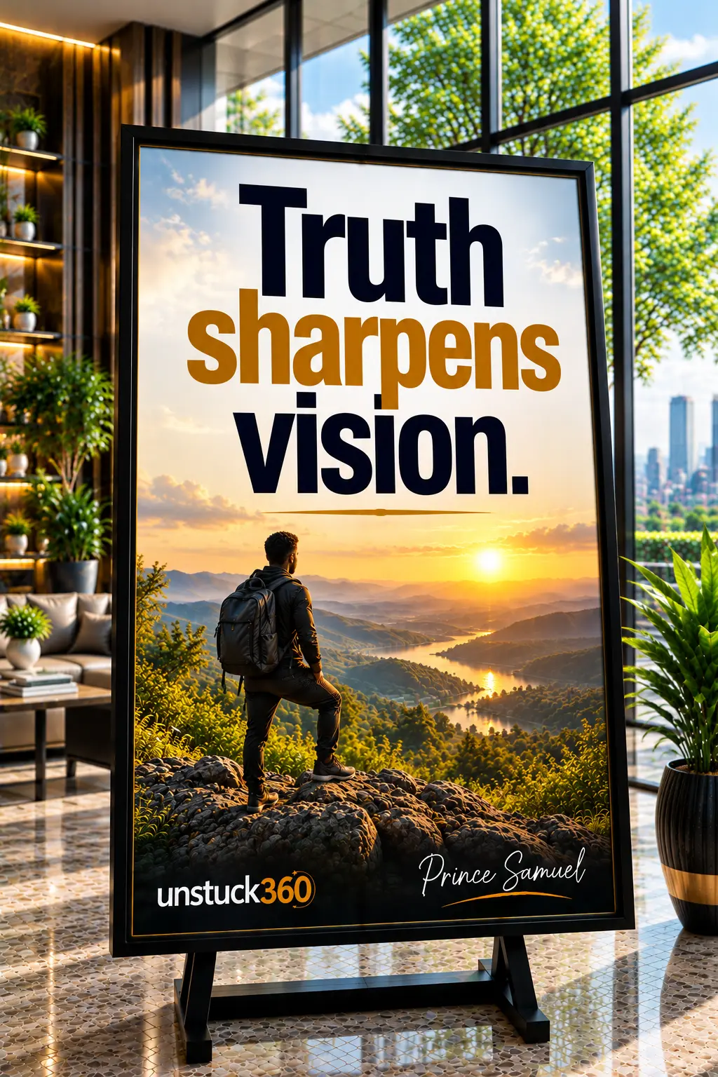 "Truth sharpens vision."

Many people are unclear about their direction not because they lack purpos...