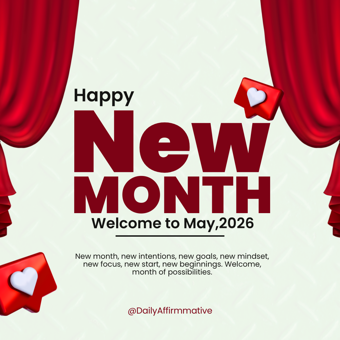 Happy New Month 🌿✨
Happy new month!
A fresh start.
A new chapter.
Another chance to grow, improv...