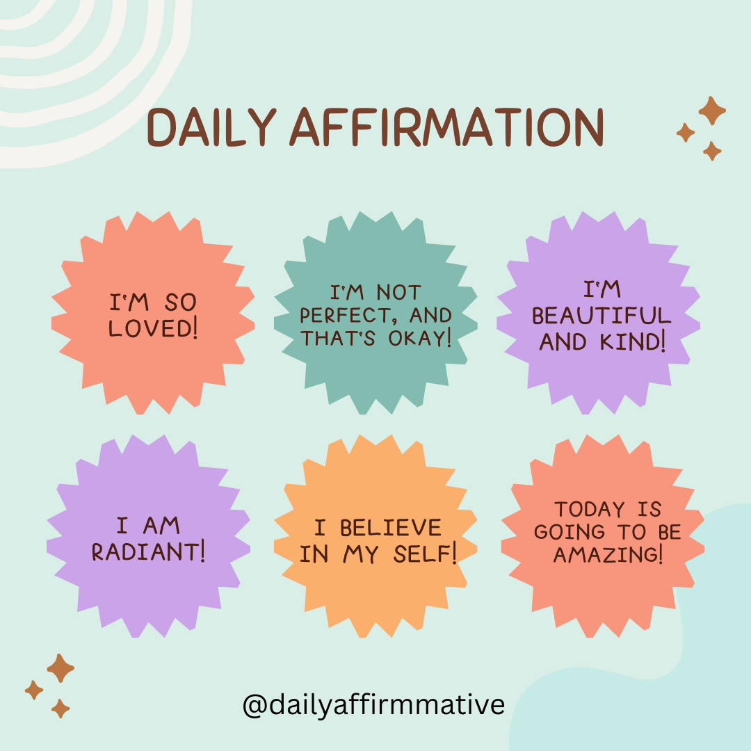 Say This to Yourself:
✨ I am beautiful, inside and out.
✨ I am kind, and my kindness makes a diff...