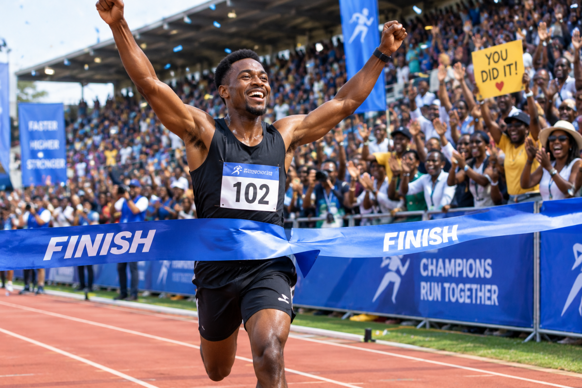 The Last Step

A runner was exhausted near the finish line.

He wanted to stop.

The crowd shouted,...