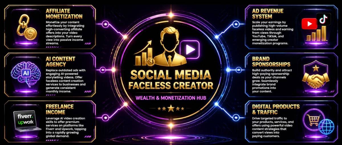 Welcome to the "Social Media Faceless Creator Wealth & Monetization Hub"— your ultimate destination...