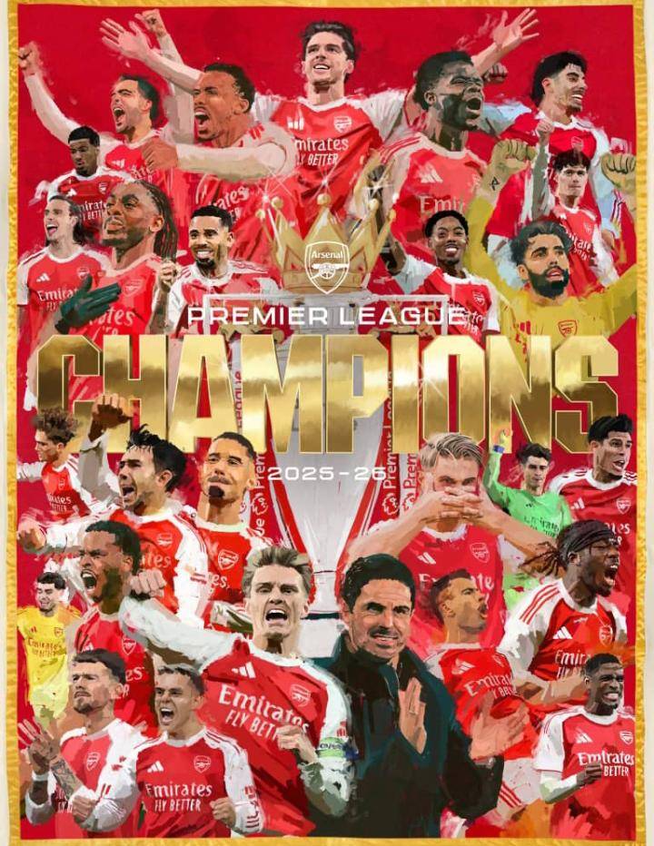 Celebrating with Arsenal fans, though am not one.