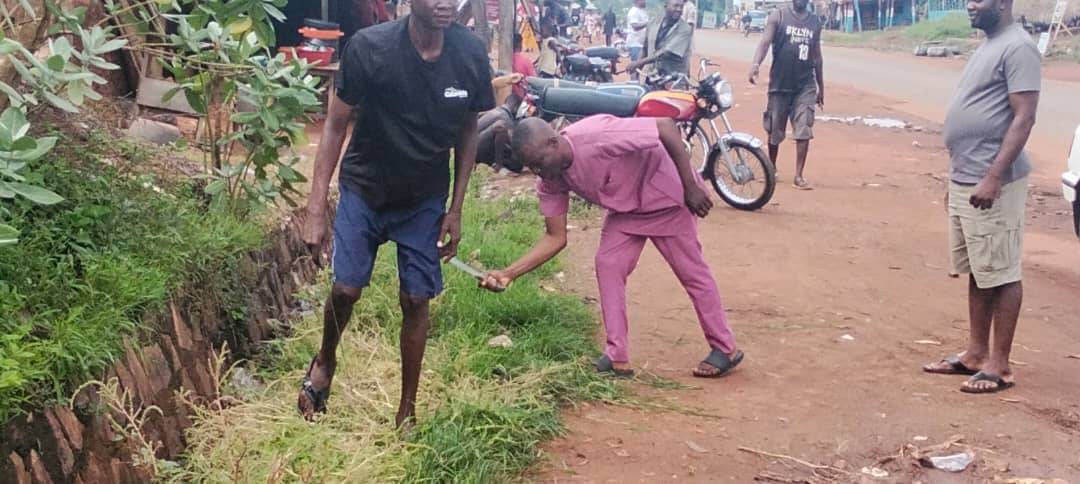 Sanitation exercise in my area. Thanks to our youths