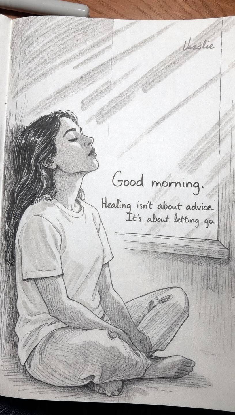 Good morning ๐
Healing isn't about advice.
It's about letting go.
What are you releasing today s...
