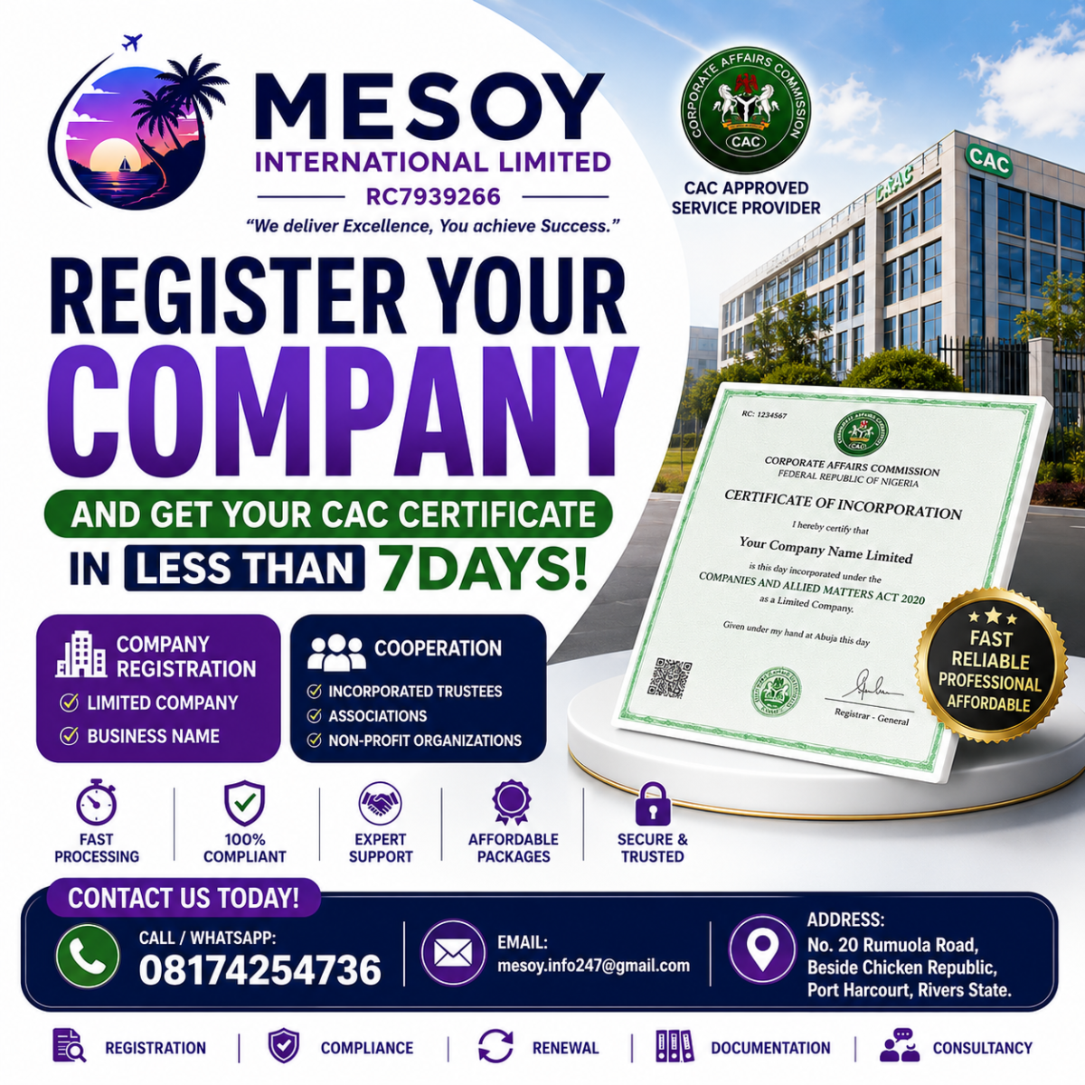 ๐ข REGISTER YOUR COMPANY.
Whether you're starting a new business or maintaining an existing one, ME...