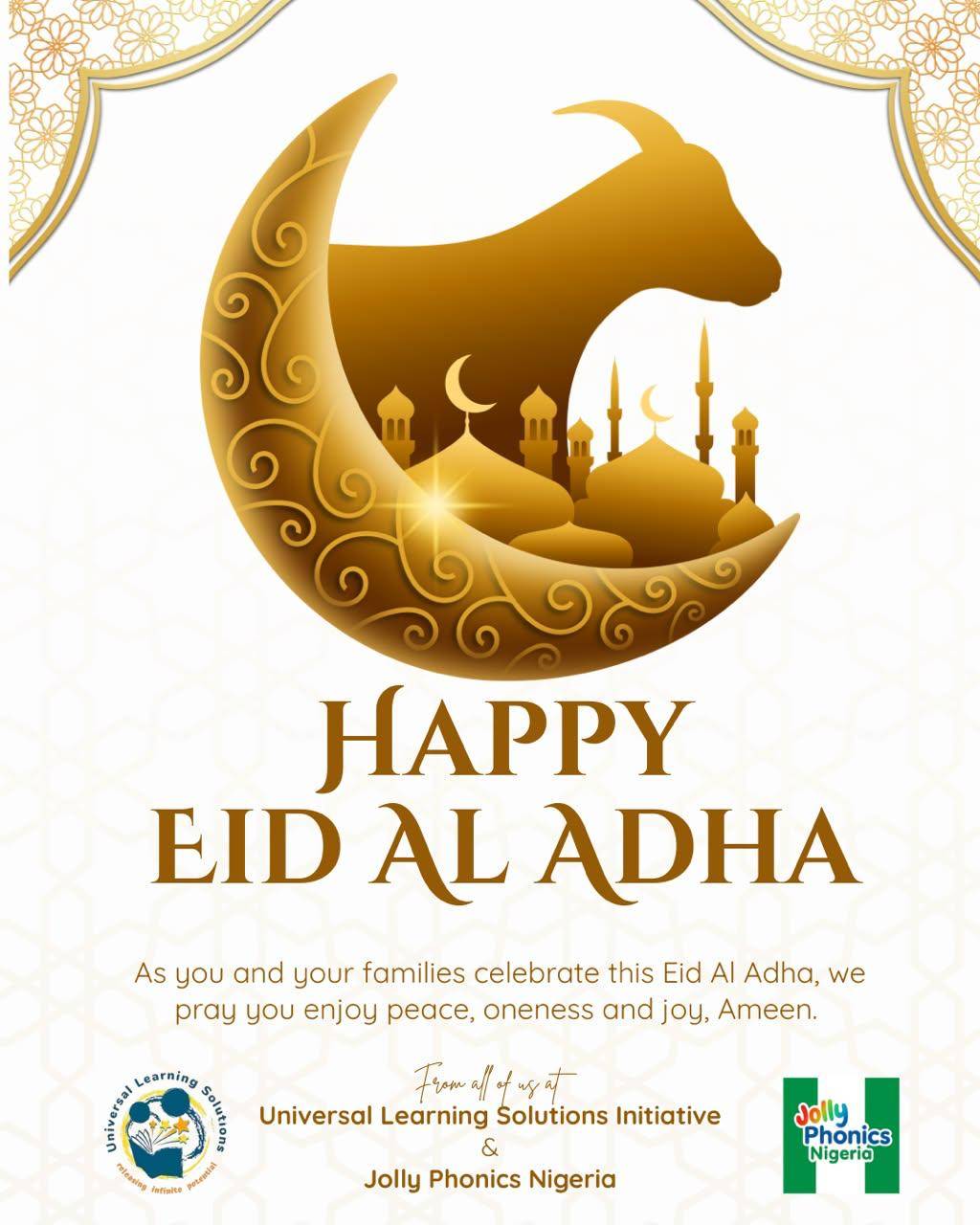 Wishing peace, joy and togetherness to all those celebrating Eid al‑Adha.
Eid Mubarak 🌙✨