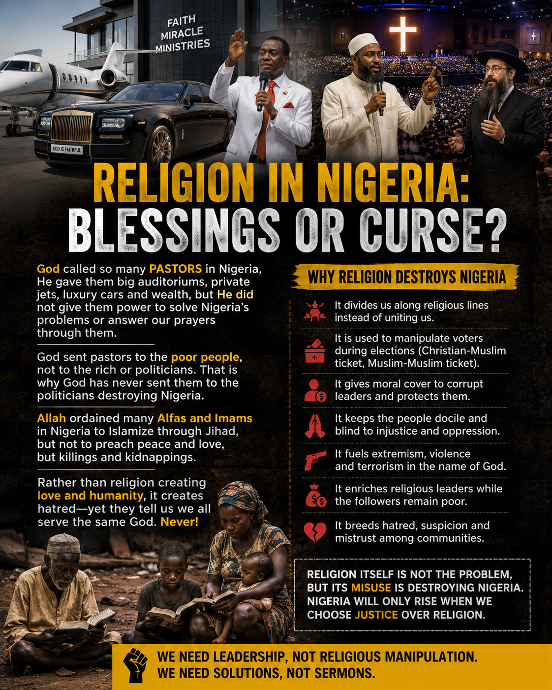 The truth that everyone hates, especially religious leaders: Only through our shared humanity can we...