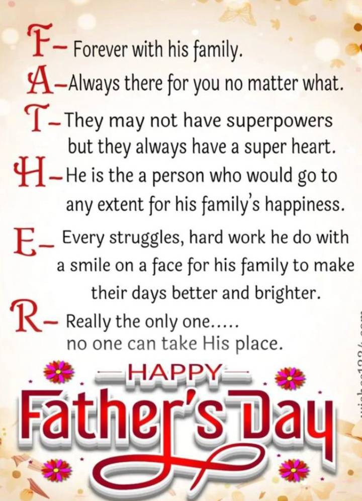Two day is Father's Day I am wishing all the father them a wonderful, blessed, time with you and you...