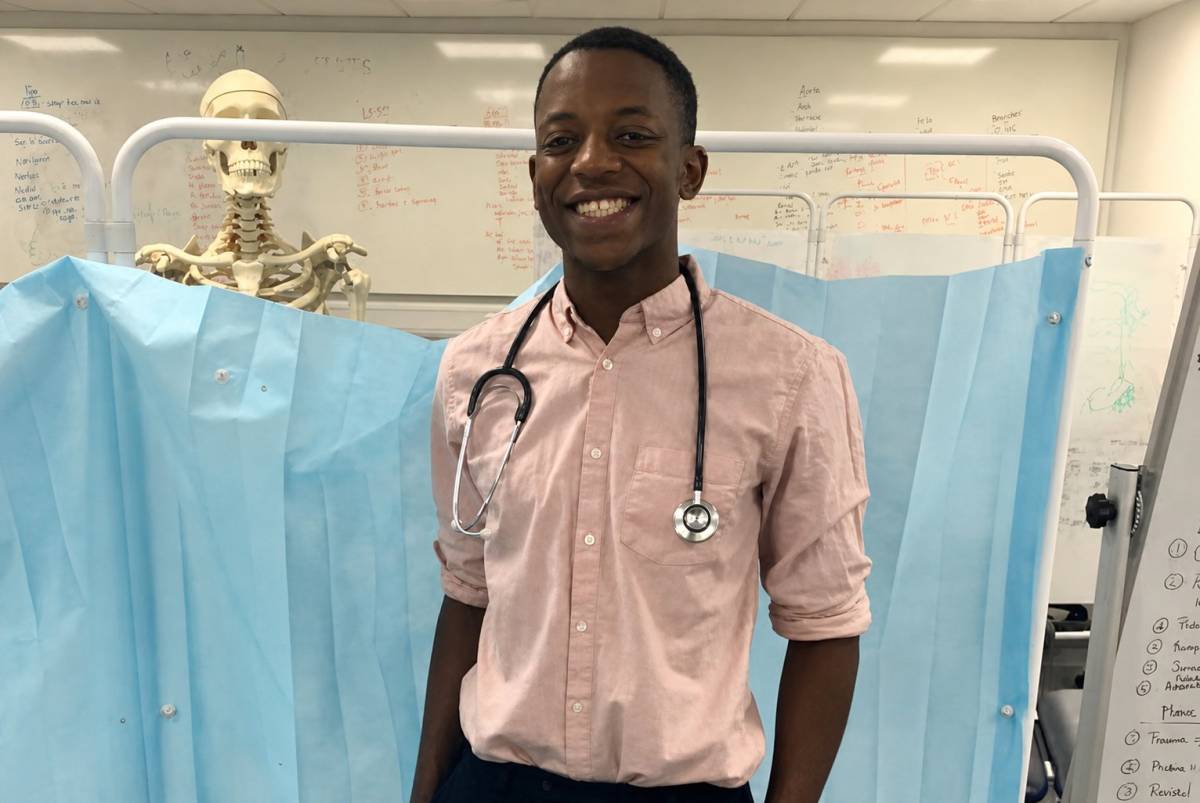 20-year-old Zimbabwean medical student Malone Mukwende initiated the project "Mind the Gap", a Clini...