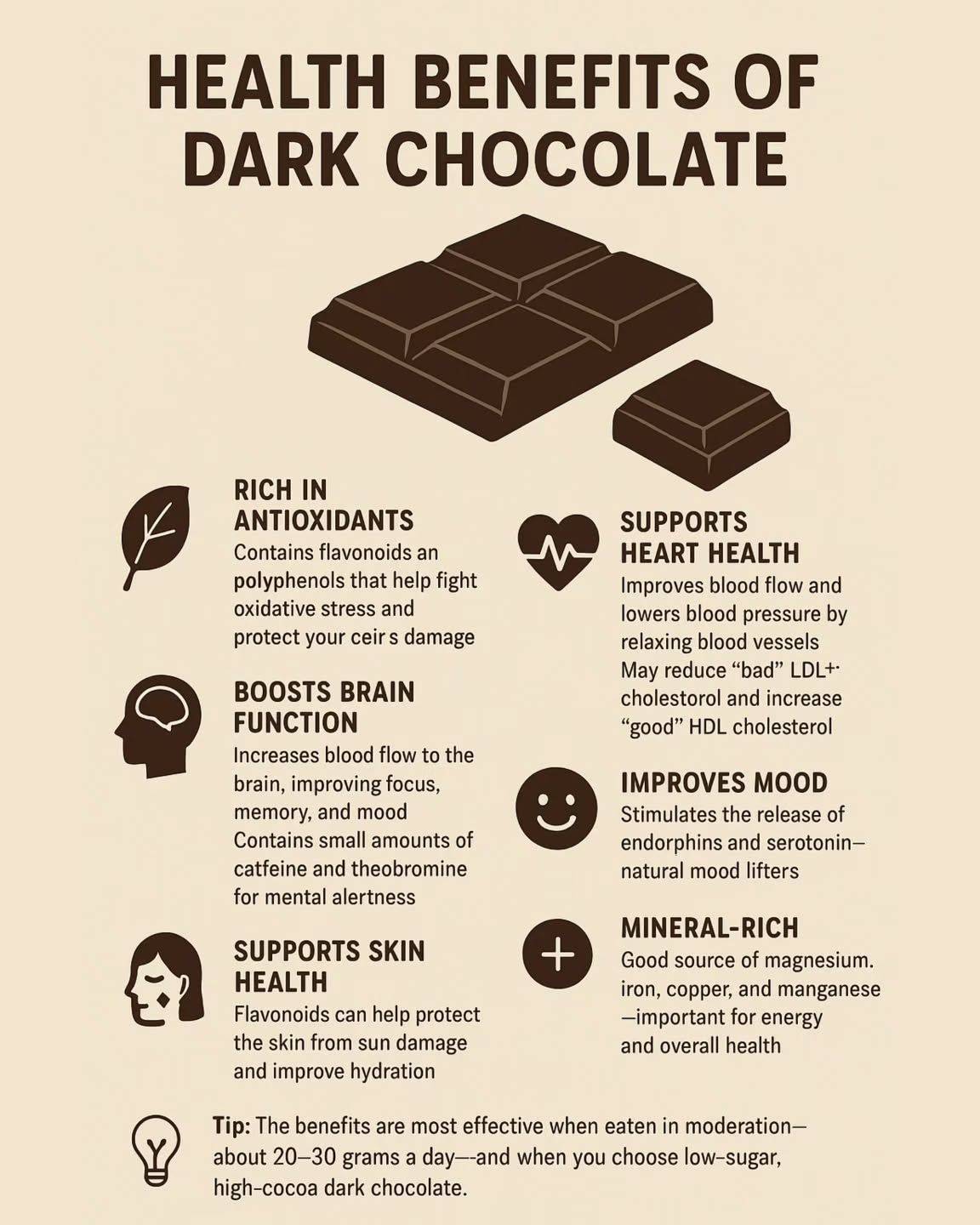 Many are often unaware of the positive impact that eating chocolate can have on a person's health. C...