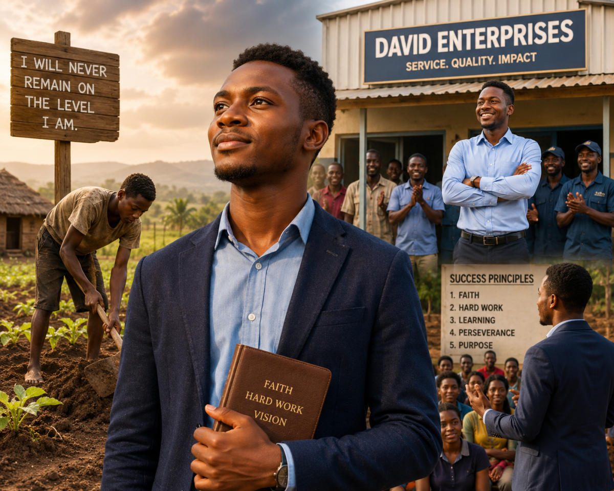 There was once a young man named David who lived in a small village. His family was poor, and many p...