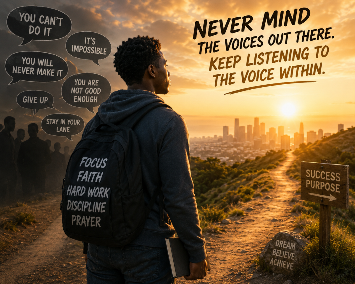 Never Mind the Voices Out There
A young man named Leonard had a dream of becoming successful and ma...