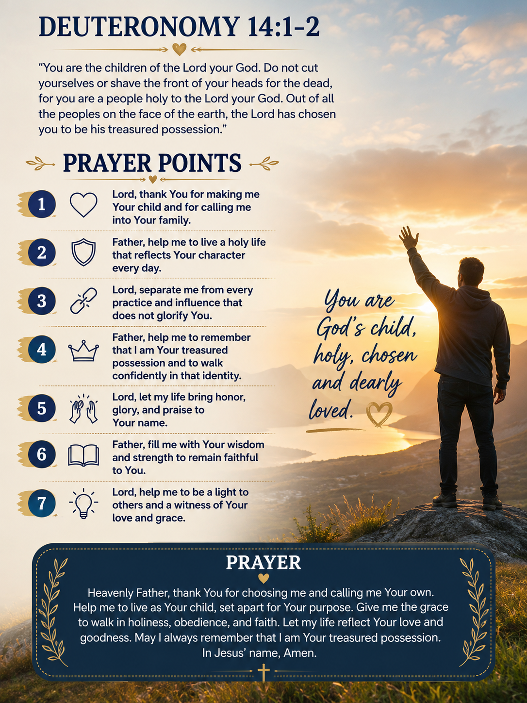 Reflection on Deuteronomy 14:1–2
In these verses, God reminded the people of Israel that they belon...