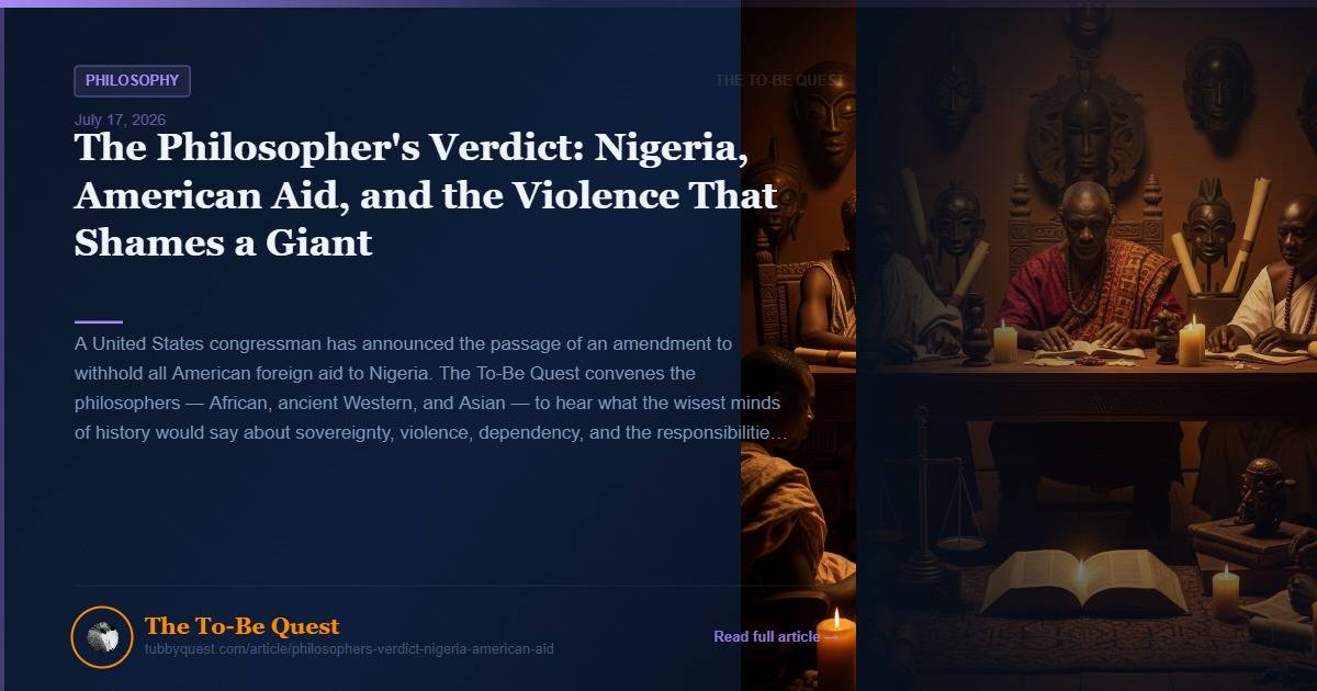 Read full article: https://tubbyquest.com/article/philosophers-verdict-nigeria-american-aid
#LekeeL...