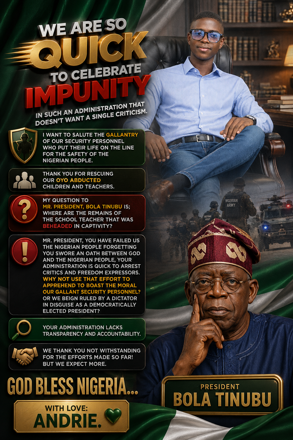 Nigeria is tired of shambolism.