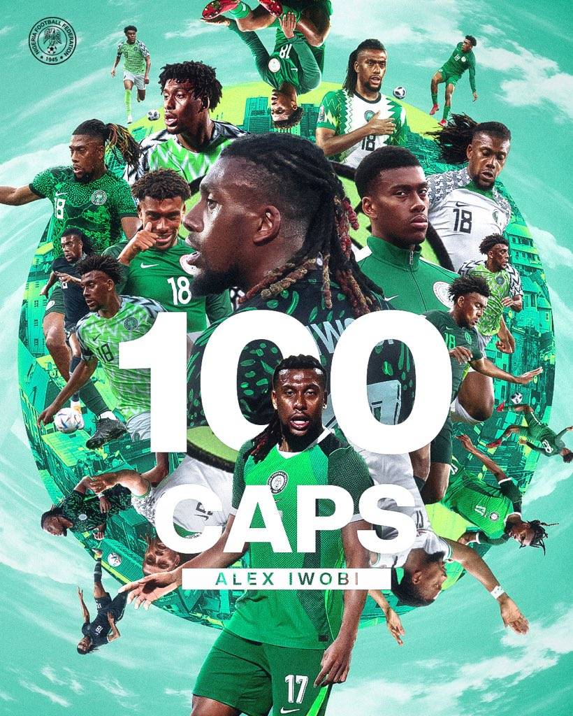 Alex Iwobi was presented with a special plaque after reaching 100 appearances for Nigeria ๐ฆ
๐ณ๐ฌ
In 2...