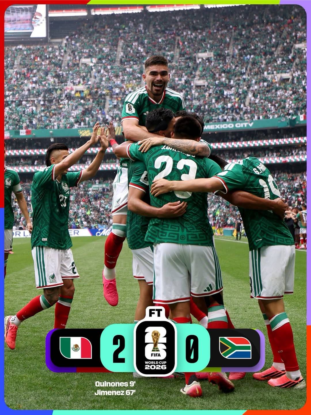 #FIFAWC2026: Mexico and South Korea were the winners of the long awaited 2026 World Cup Opening Day...
