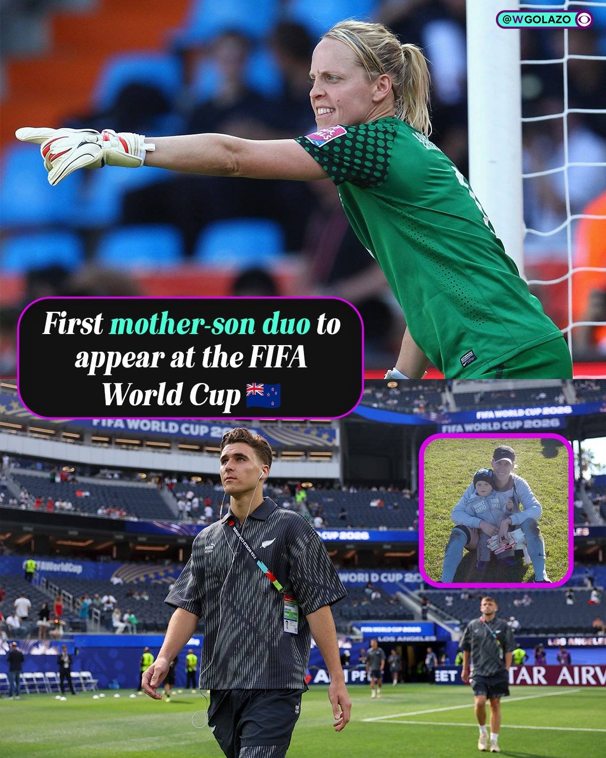 Jenny and Tyler Bindon have become the first mother-son pair to appear at a World Cup 🏆⚽❤️
Tyler,...