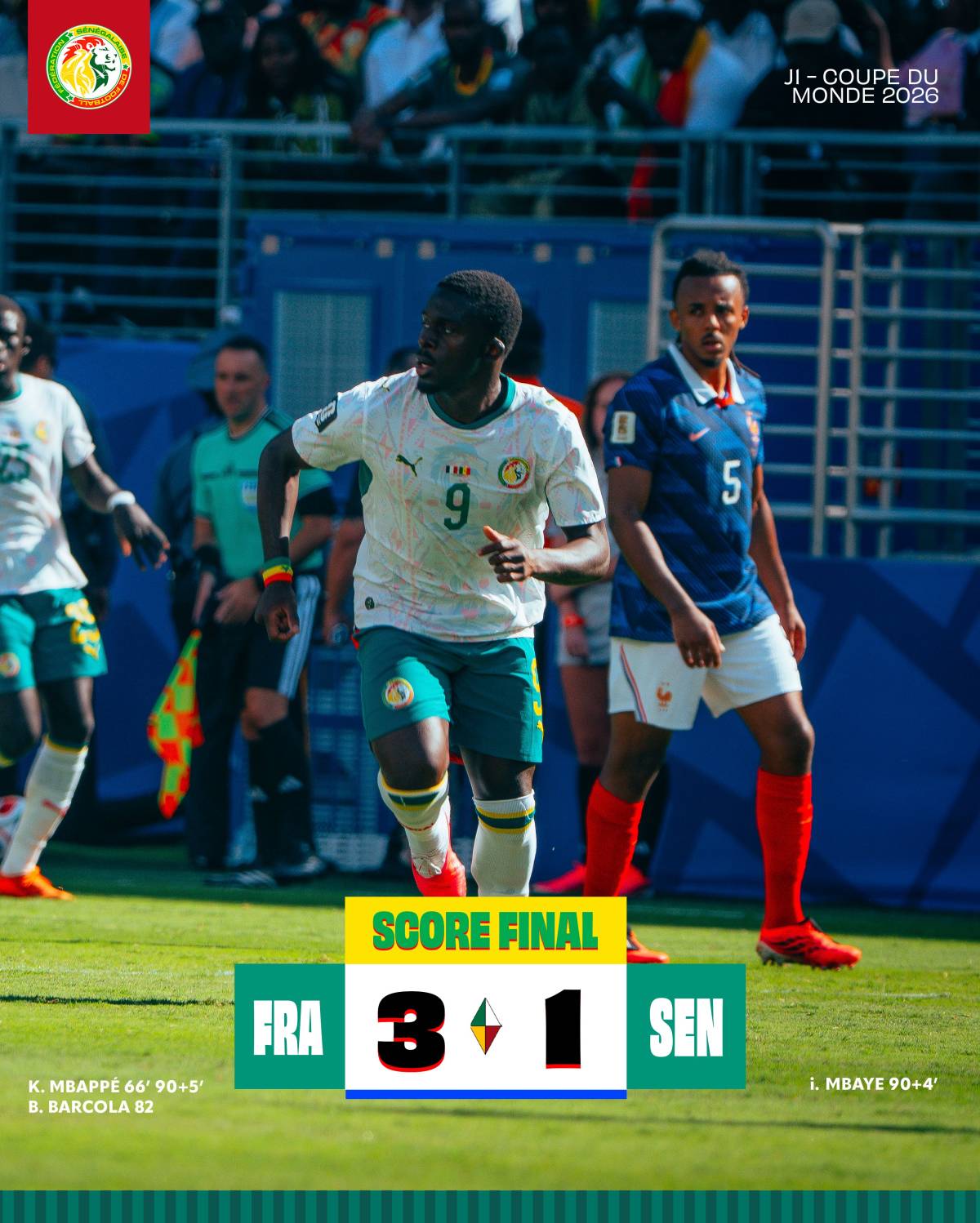 Following his goal against France, Senegal's🇸🇳 Ibrahim Mbaye (18 years, 143 days old) is now the you...