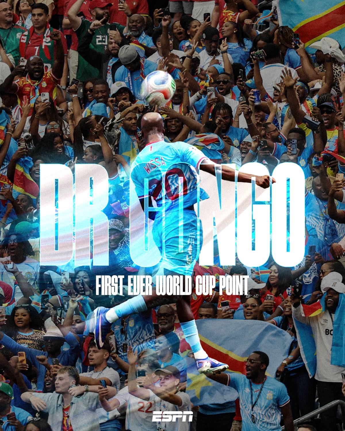History for DR Congo in their first World Cup appearance in 52 years! ๐.
Their star and Newcastle...