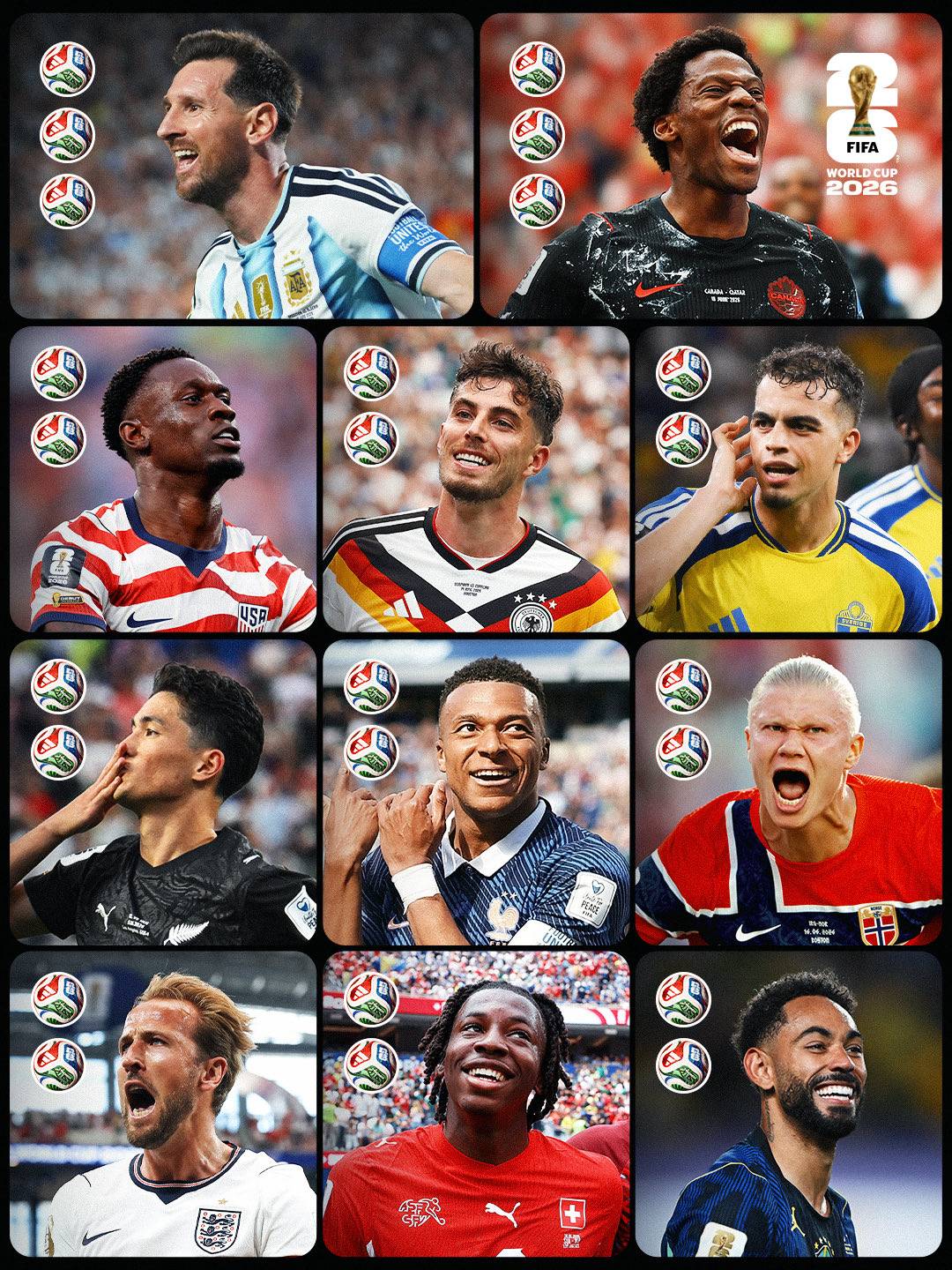 Eleven players have scored two goals or more in a single game so far this #FIFAWC2026 โฝ๐ฅ
The Gold...
