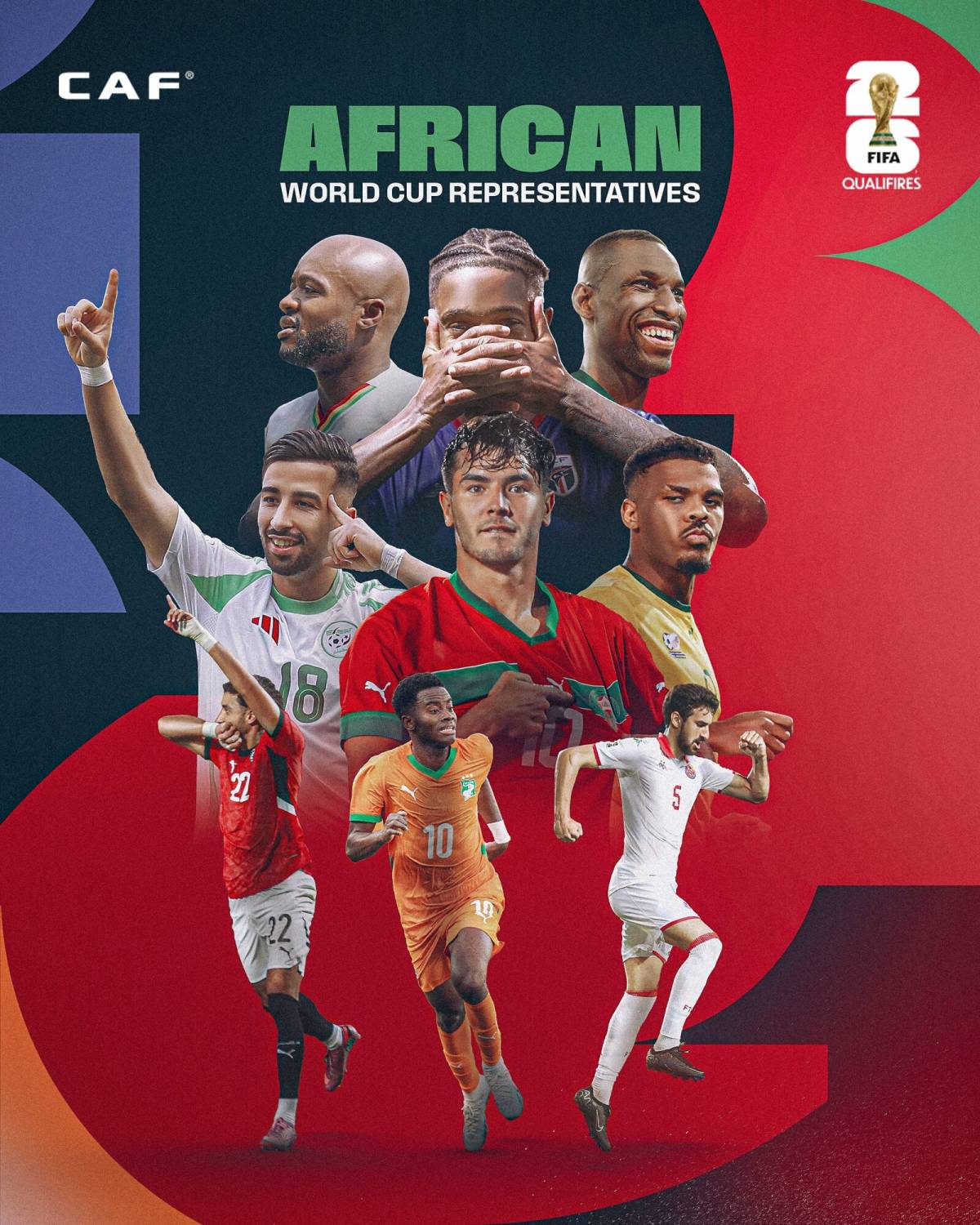 🌍 African teams through to the #FIFAWC2026 Round of 32 so far:
🇲🇦 Morocco,
🇿🇦 South Africa,
🇨🇮 Côt...