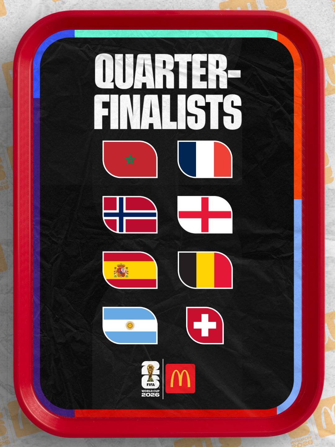48 nations dared to dream. Now, only 8 remain in the race for the ultimate football glory. The #FIFA...
