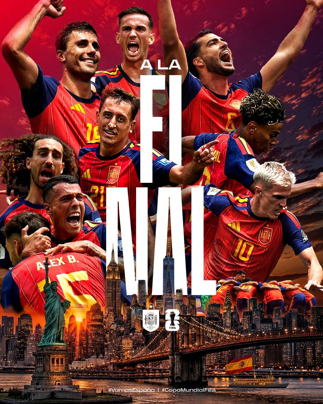 We have our first #WorldCup2026 finalist: Spain πͺπΈ
They talked the talk and continued to walk the w...