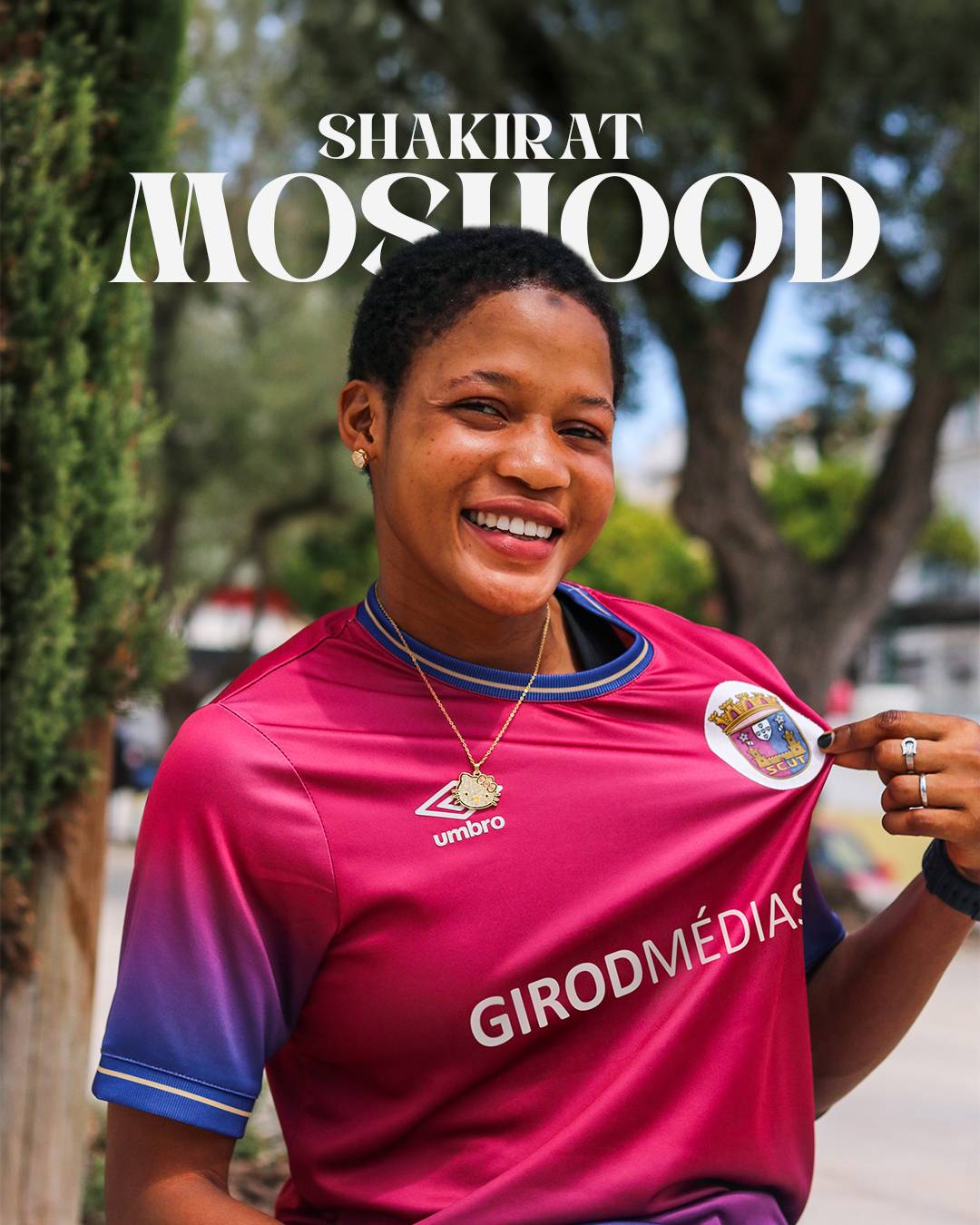 Nigeria youth international, Shakirat Moshood officially joined Portuguese team SCU Torreense, a UEF...