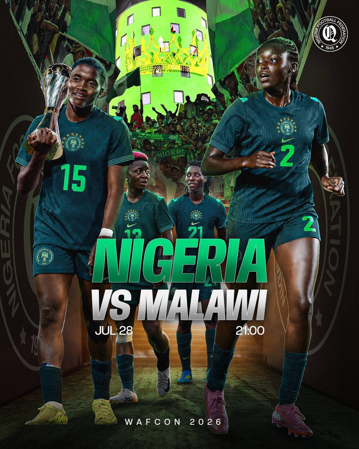 The Title Defense begins tonight โฝ๐ฅ
10 titles. One iconic team. The Queens ๐๐ณ๐ฌ
The Super Falcon...