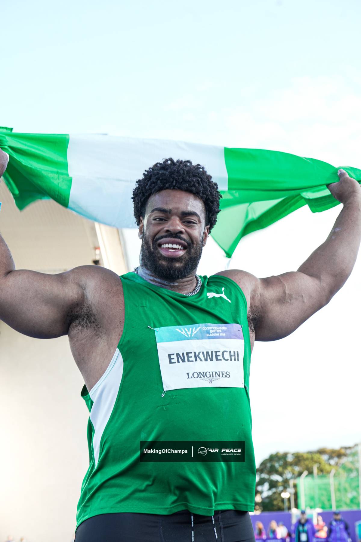 Chukwuebuka Enekwechi🇳🇬 won GOLD, becoming the first Nigerian to win the men’s shot put gold medal a...
